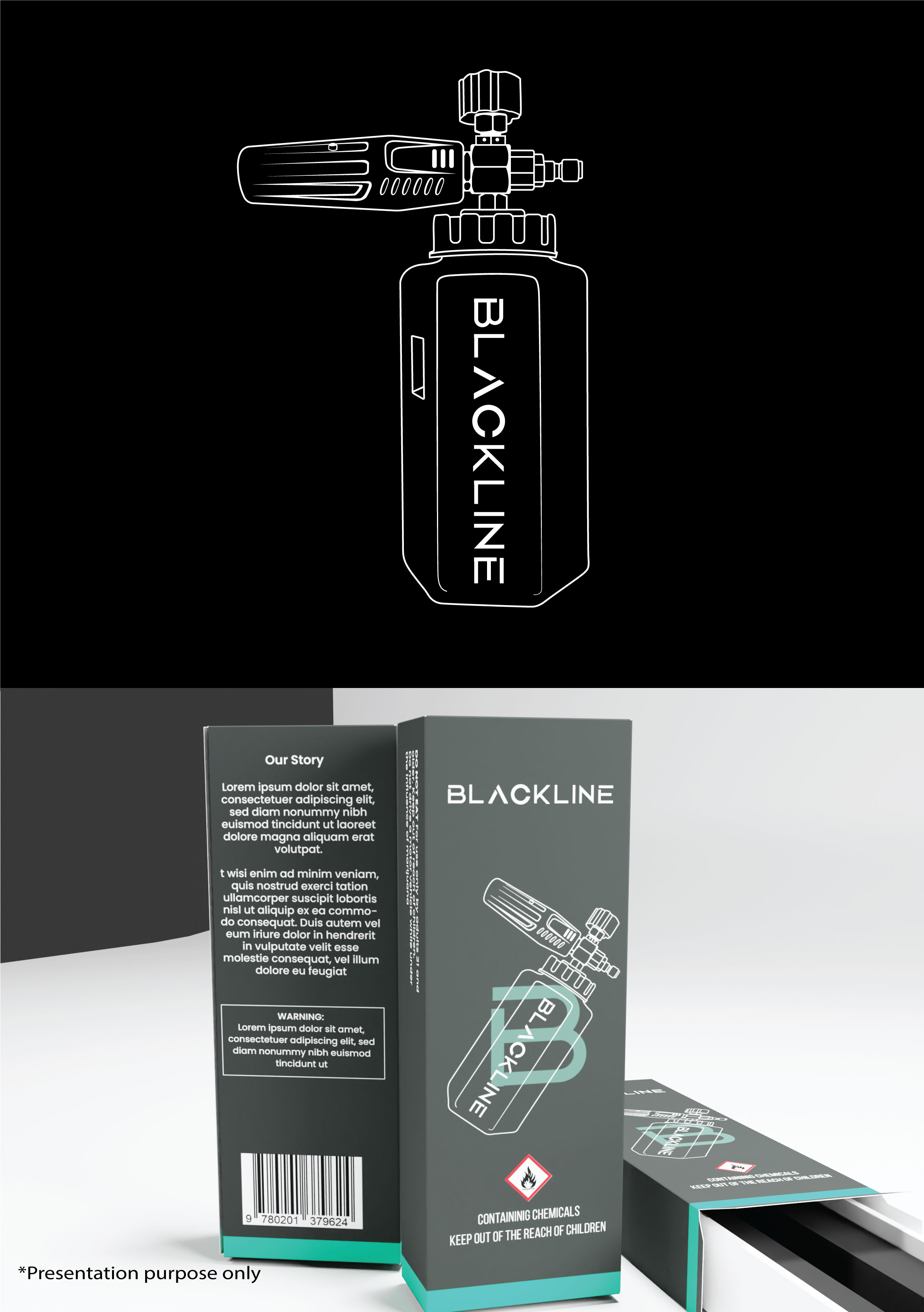Graphic Design by Fajr. for Blackline Car Care | Design #28943509