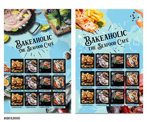 local fusion seafood restaurant seeking for design for mural wall posters | Grafik-Design von oltredisegno
