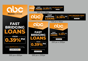 Diseño De Banner Publicitario por KreativeMadz para ABC Finance Ltd. | Diseño: #28953719