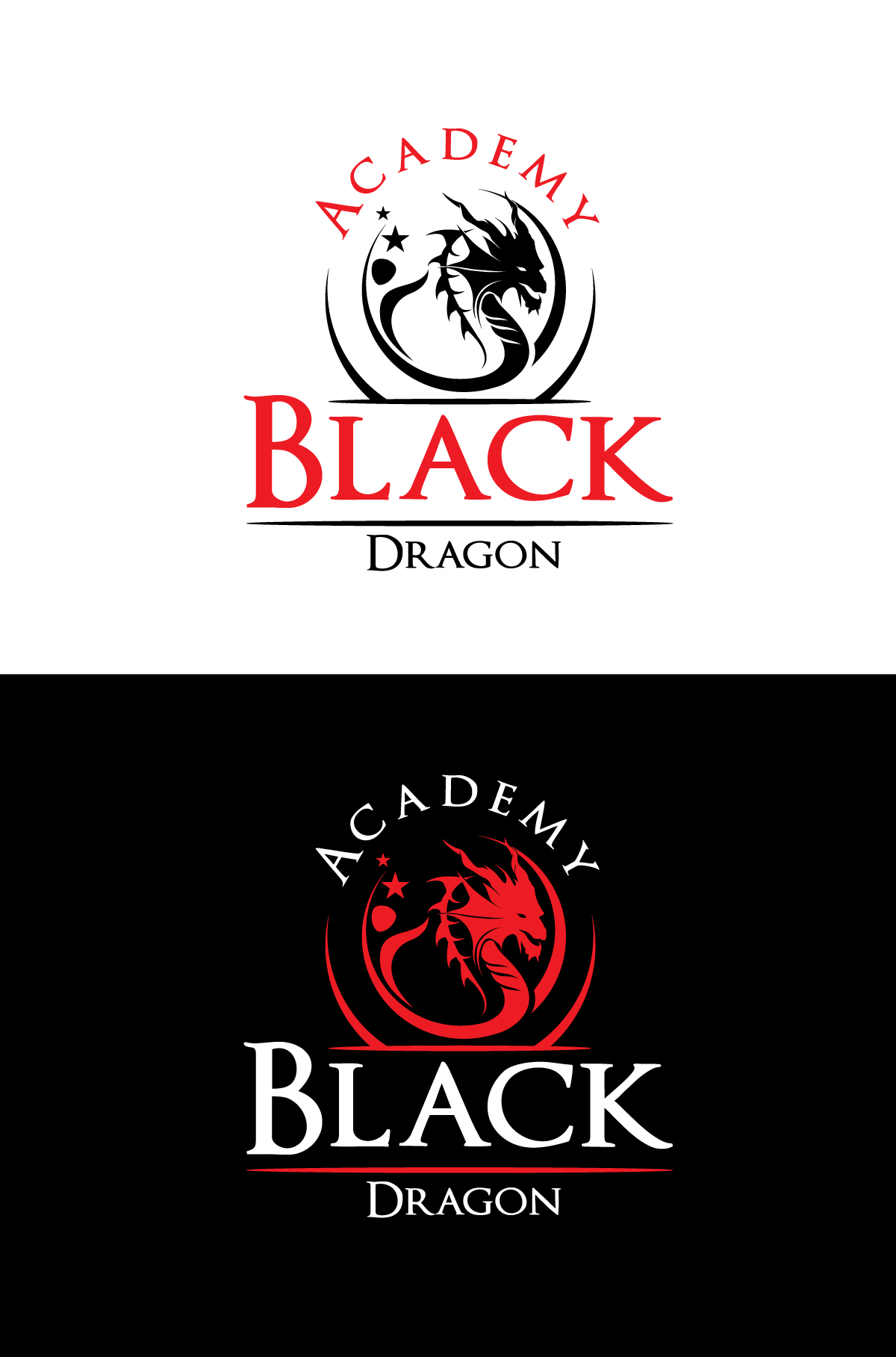 Logo Design by Om Namah Shivay for mhale@blackdragonacademy.org | Design #28950578