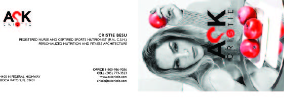Business Card Design by OLiVeRX8 for Eat Me Guilt Free Inc | Design #3100461