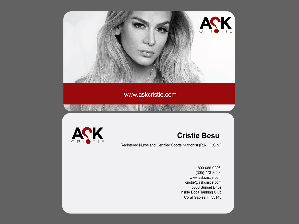 Business Card Design by prodesign 2 for Eat Me Guilt Free Inc | Design #3081038