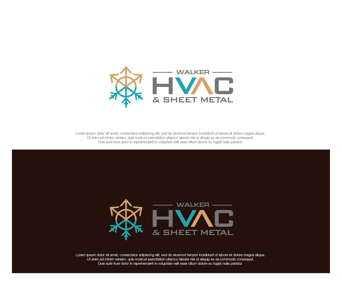 Logo Design by dstudios for Walker HVAC &  Sheet Metal | Design #28951690