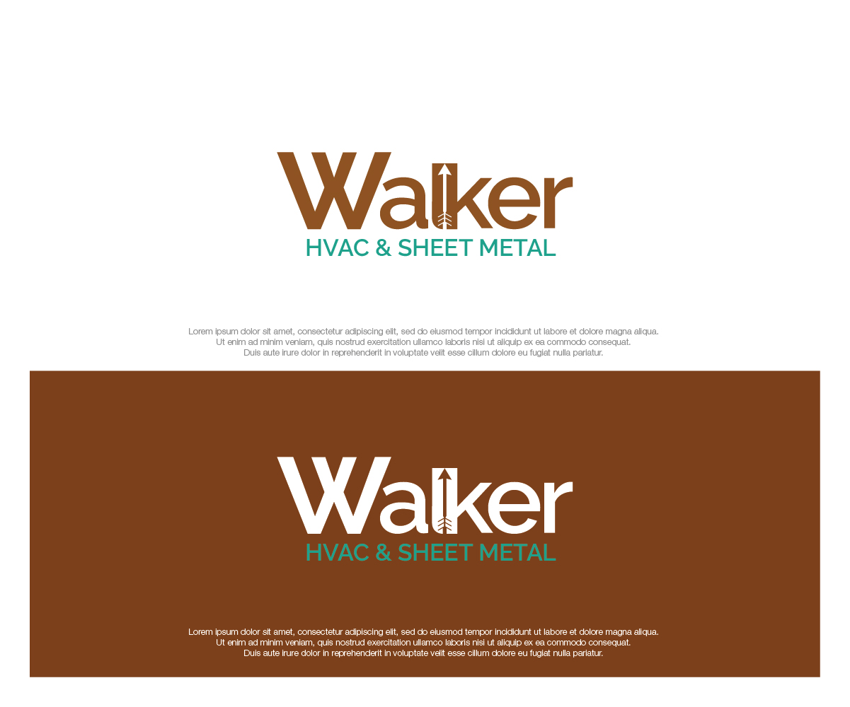 Logo Design by dstudios for Walker HVAC &  Sheet Metal | Design #28984375