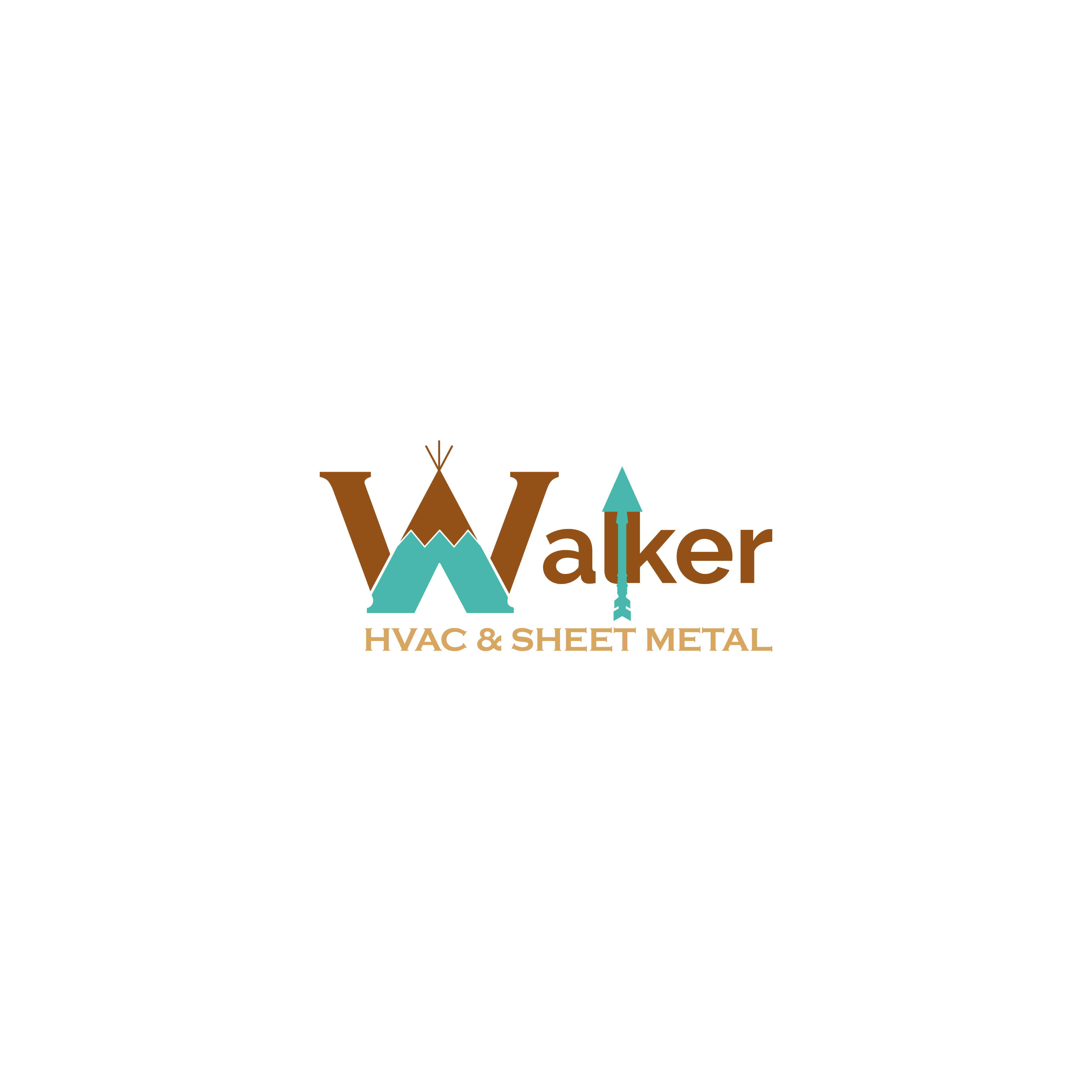 Logo Design by mehir 3 for Walker HVAC &  Sheet Metal | Design #28988439