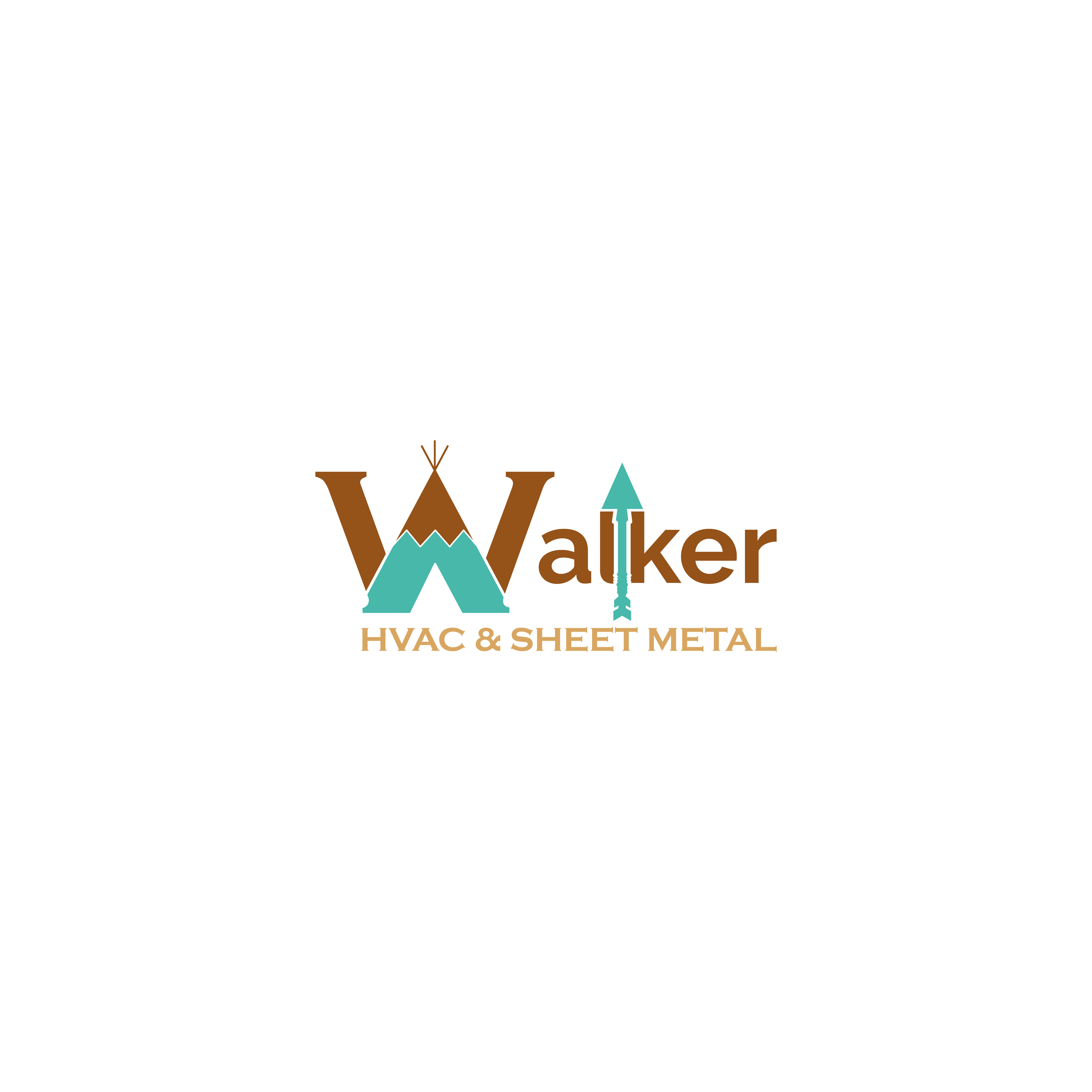 Logo Design by mehir 3 for Walker HVAC &  Sheet Metal | Design #28996356