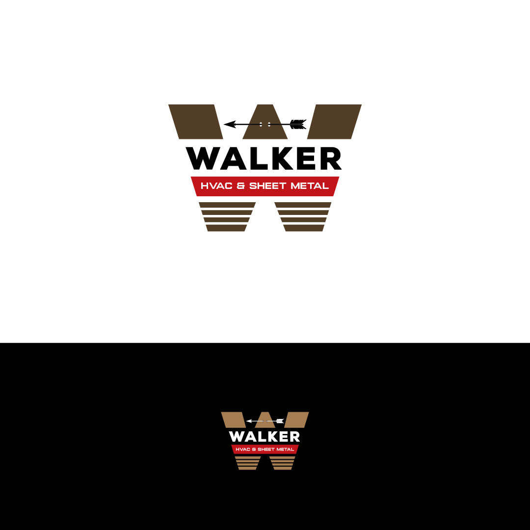 Logo Design by Ernest Owusu for Walker HVAC &  Sheet Metal | Design #28959711