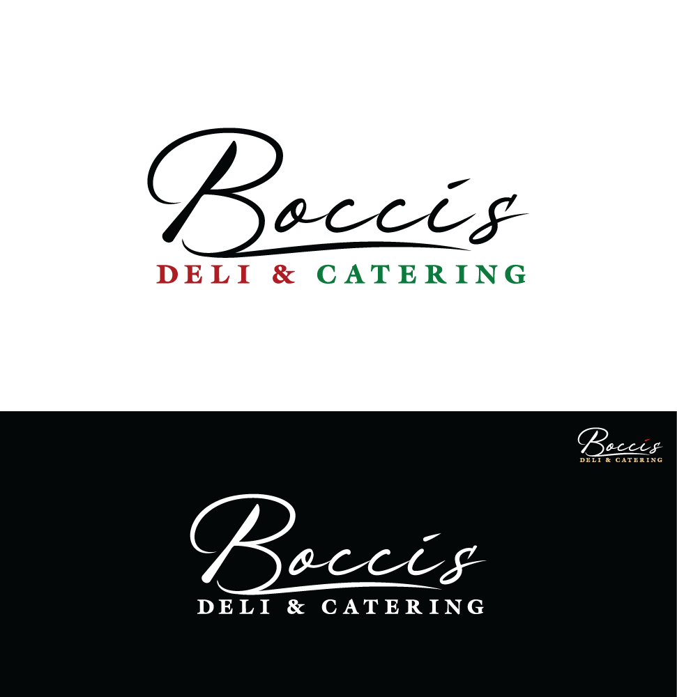 Logo Design by Ellene for Bocci’s Deli & Catering  | Design #28967023