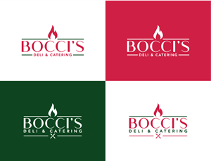 Logo Design by Ellene for Bocci’s Deli & Catering  | Design: #28967025