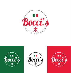 Logo Design by Ellene for Bocci’s Deli & Catering  | Design: #28967026