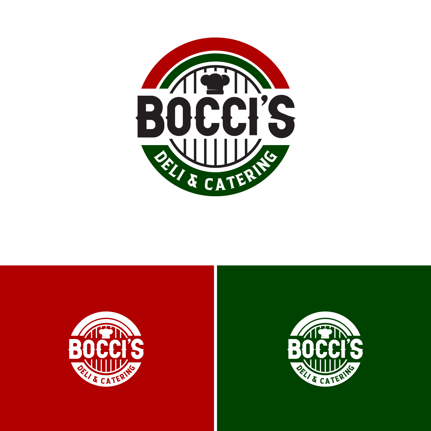 Logo Design by Revolt Team for Bocci’s Deli & Catering  | Design #28944157