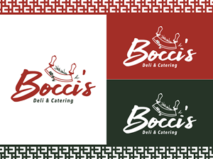 Diseño de Logo por ArrowGraphicDesign para Bocci’s Deli & Catering  | Diseño #28949538