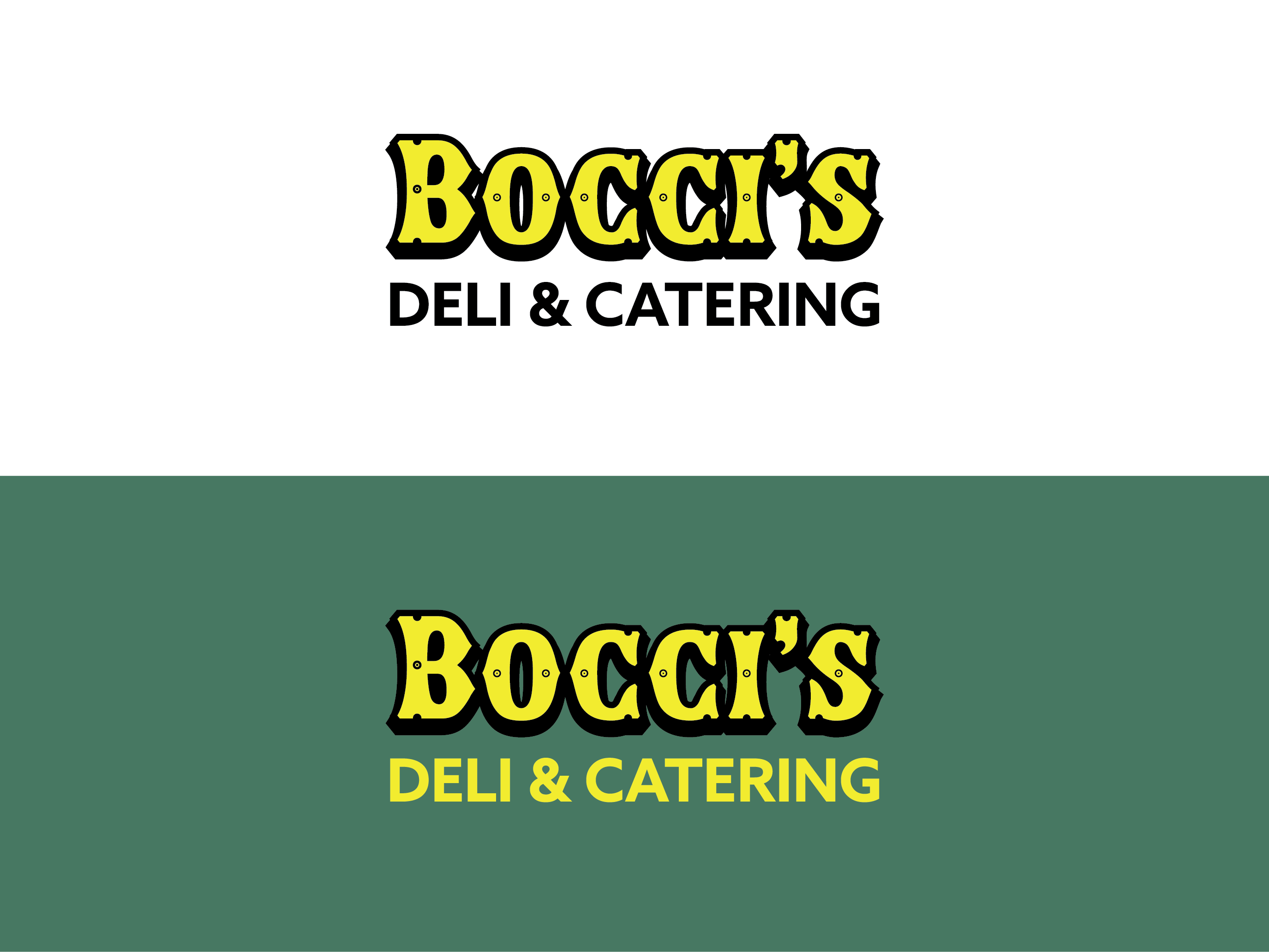 Logo Design by dhamkith for Bocci’s Deli & Catering  | Design #28941798