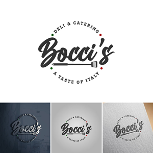 Logo Design by michellefrances for Bocci’s Deli & Catering  | Design: #28946954