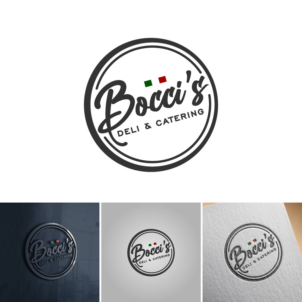 Logo Design by michellefrances for Bocci’s Deli & Catering  | Design: #28985526