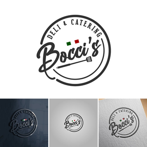 Logo Design by michellefrances for Bocci’s Deli & Catering  | Design: #28985634