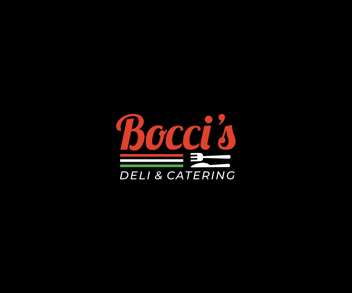 Logo Design by ecorokerz for Bocci’s Deli & Catering  | Design #28941505