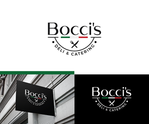 Logo Design by ecorokerz for Bocci’s Deli & Catering  | Design: #28941713