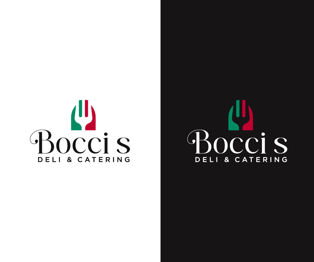 Logo Design by ecorokerz for Bocci’s Deli & Catering  | Design #28942434