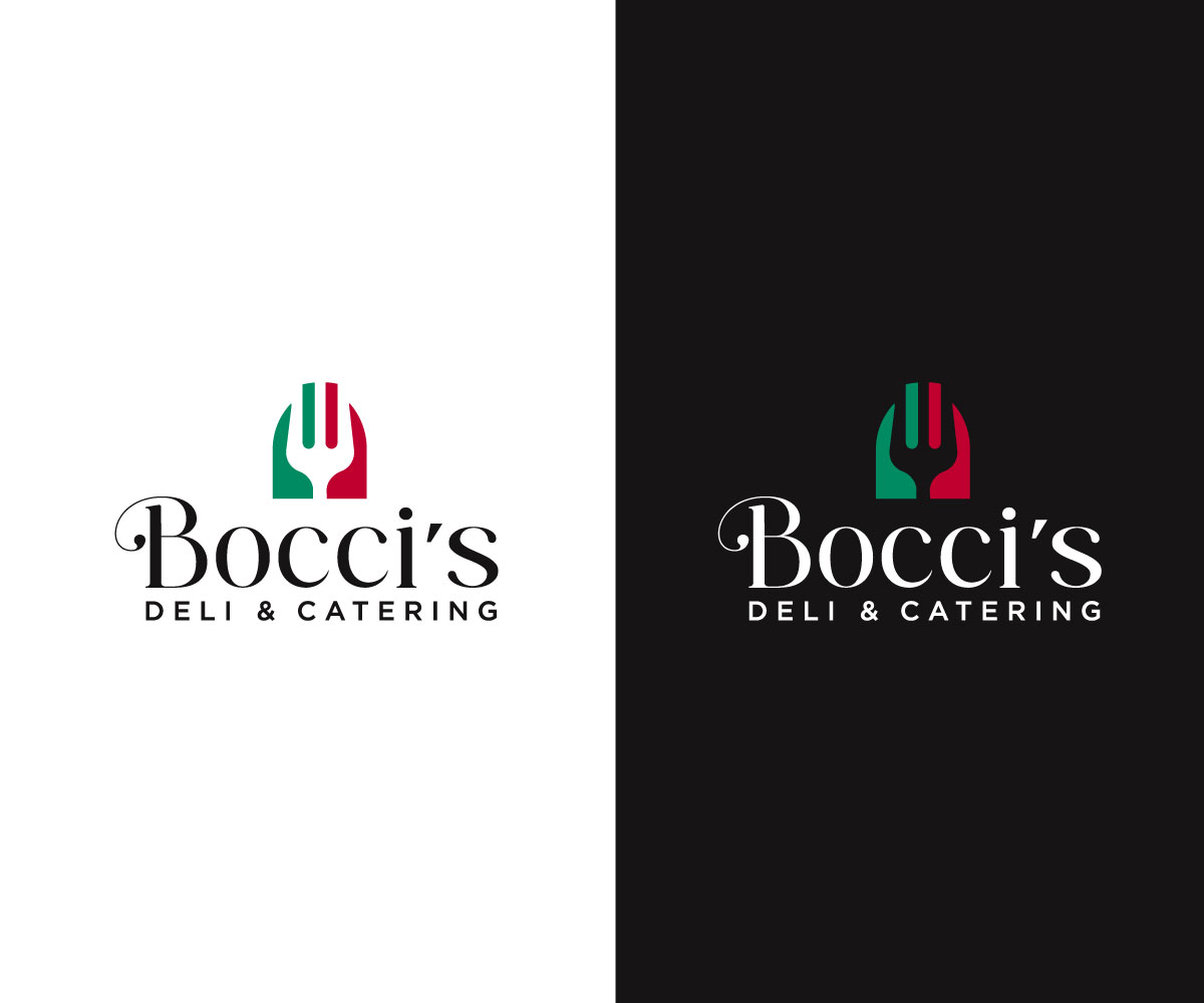 Logo Design by ecorokerz for Bocci’s Deli & Catering  | Design #28961633