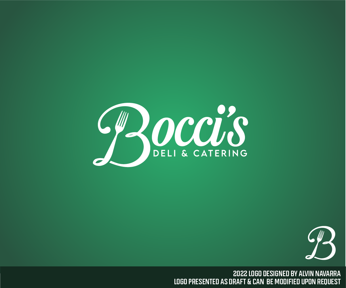 Logo Design by alvinnavarra for Bocci’s Deli & Catering  | Design #28957386