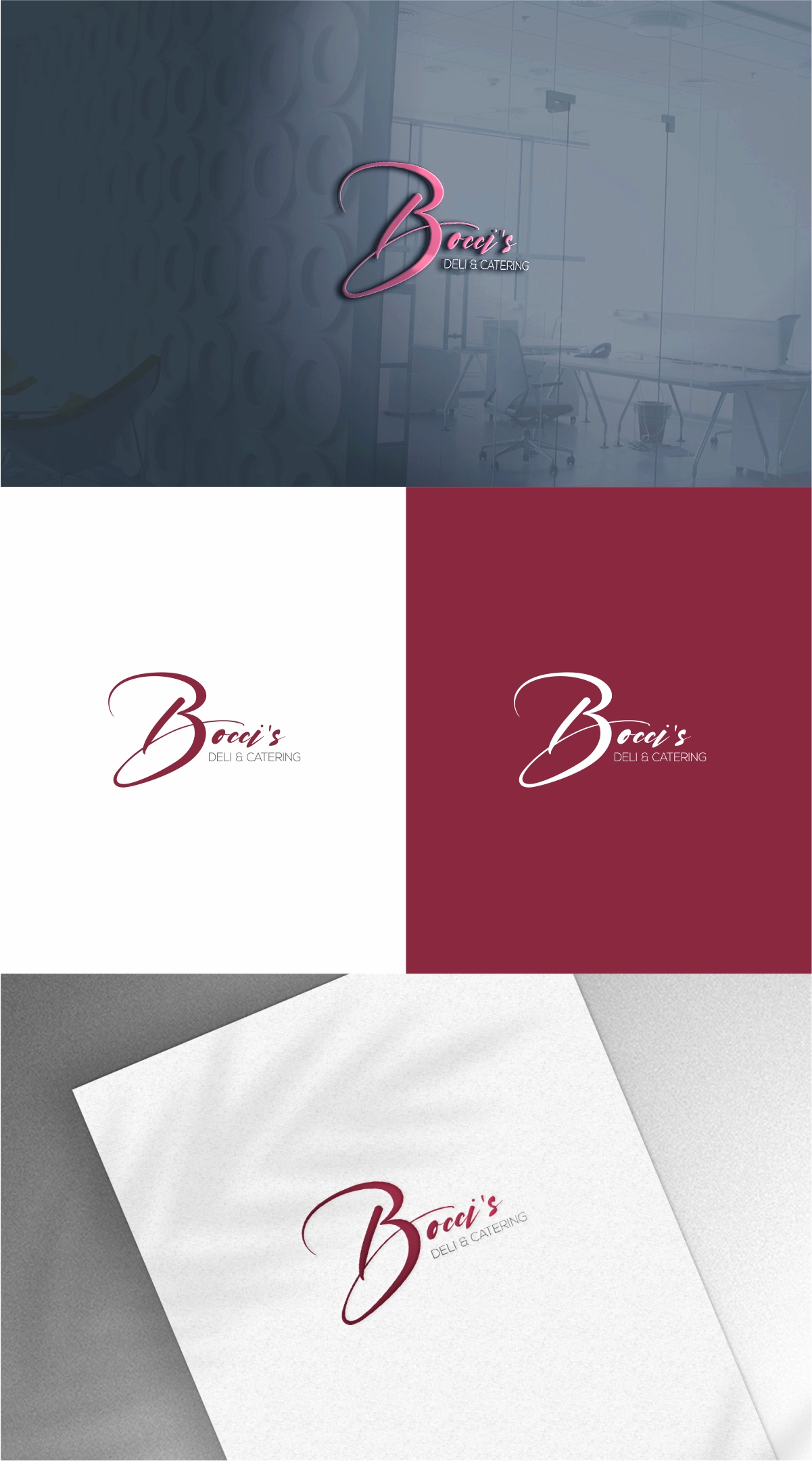 Logo Design by Dave Paresh for Bocci’s Deli & Catering  | Design #28940878