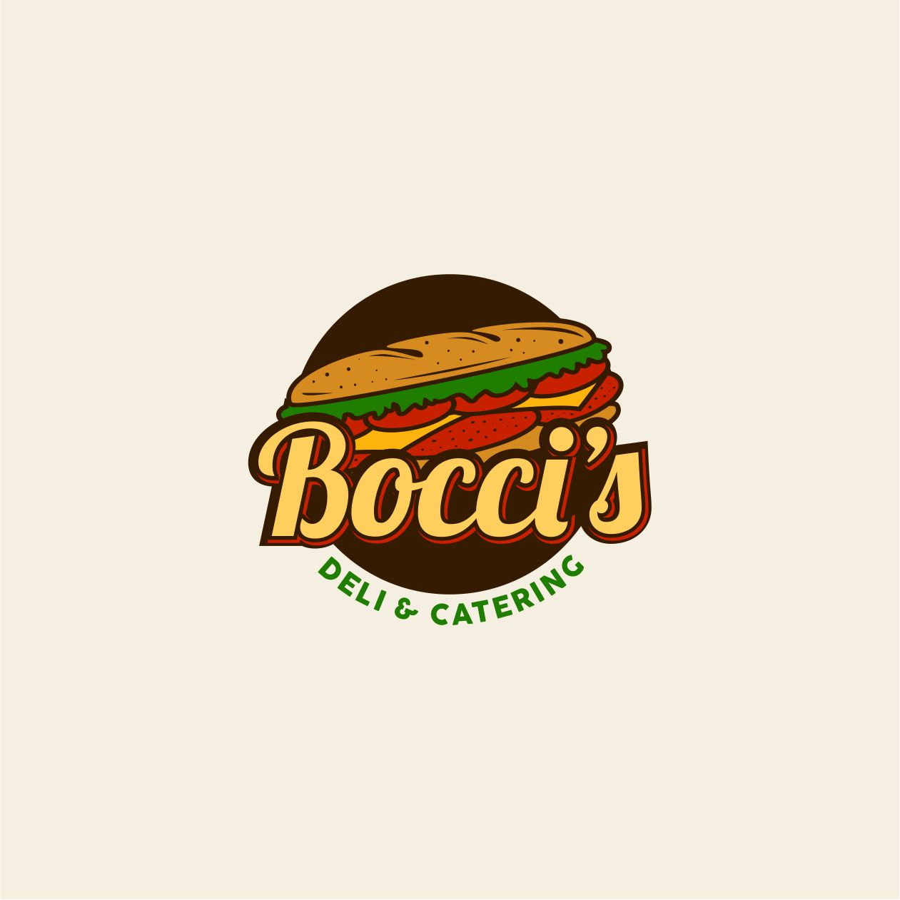Logo Design by brand maker for Bocci’s Deli & Catering  | Design #28945780