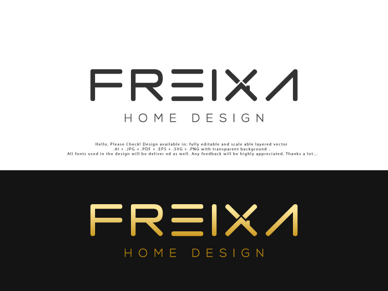 Logo Design by Cliping_path for Freixa Home Design, LLC | Design #28957855