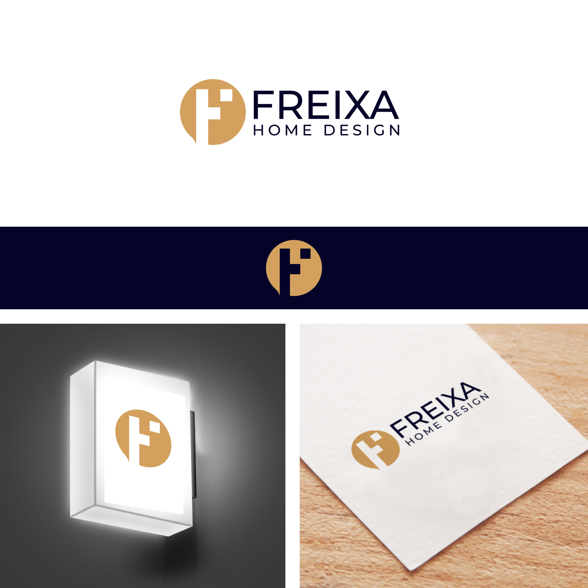Logo Design by webeezine for Freixa Home Design, LLC | Design #28954985