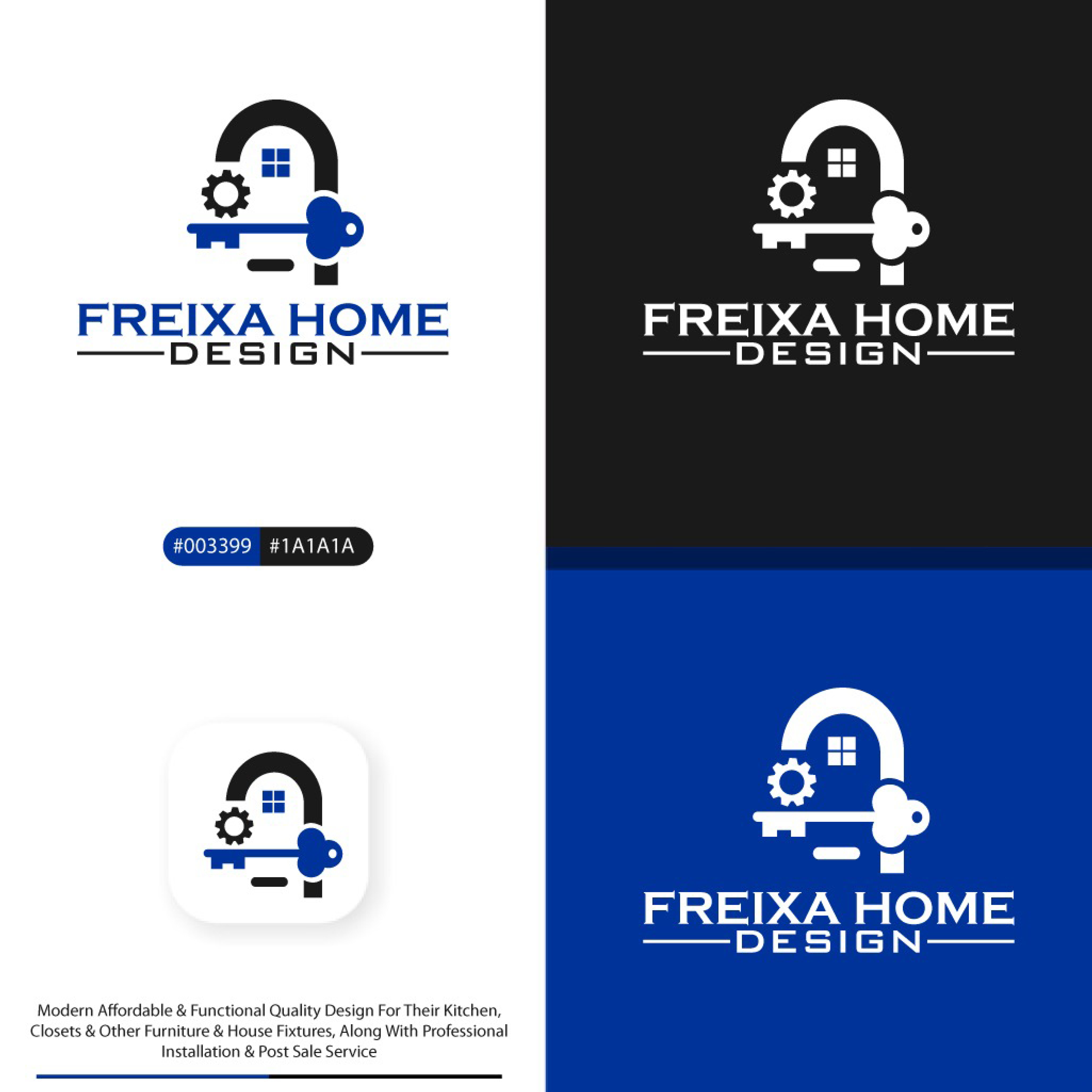Logo Design by Nishant Tomar for Freixa Home Design, LLC | Design #28952512