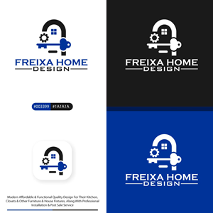 Logo Design by Nishant Tomar for Freixa Home Design, LLC | Design: #28952512