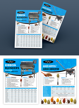PDF flyer for our companies' two main products: Food processing machines. | Design de Newsletter par ZeneFashions