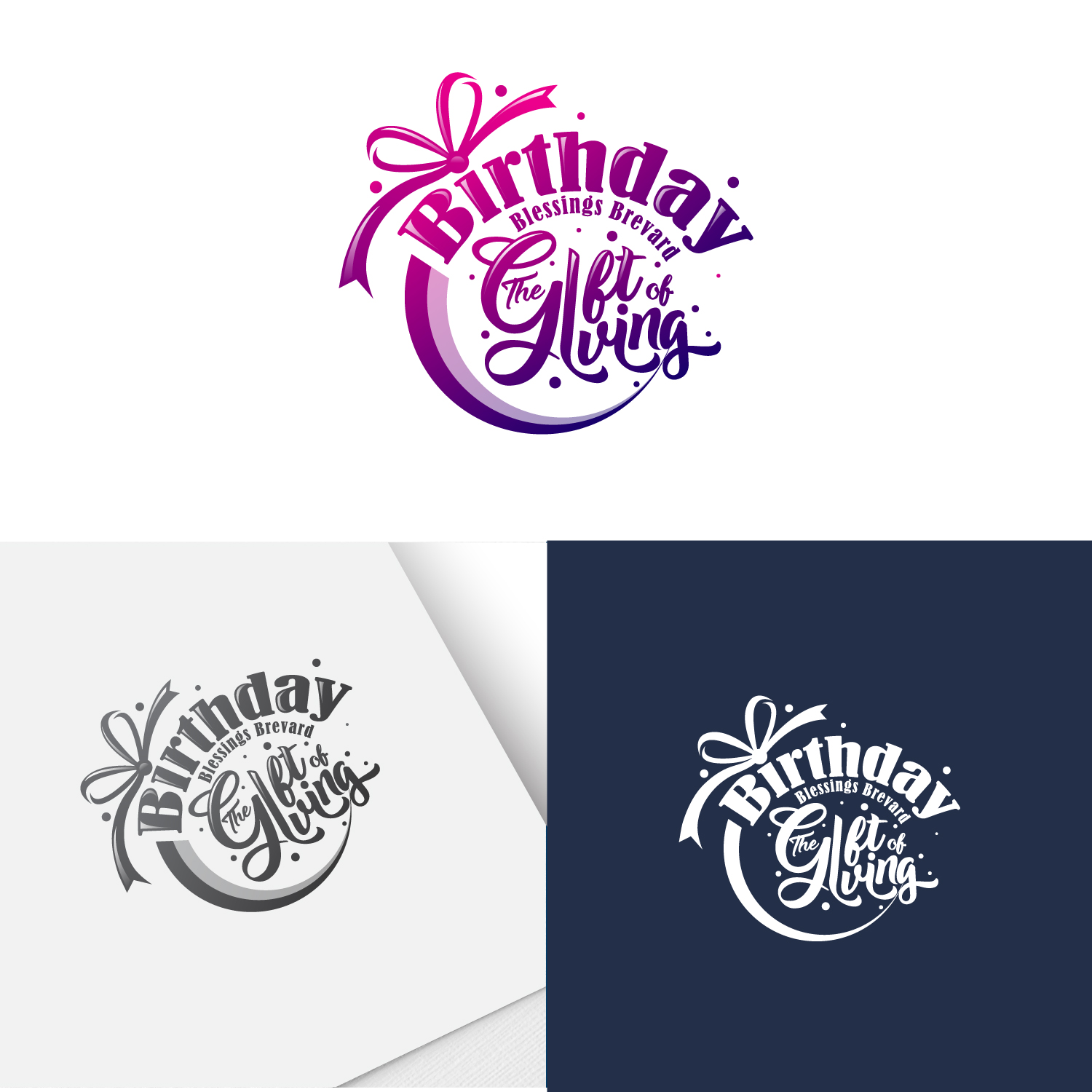 Logo Design by Revolt Team for Birthday Blessings Brevard | Design #28952289