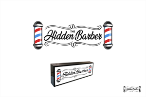 the Hidden Barber | Logo Design by LUTNG.