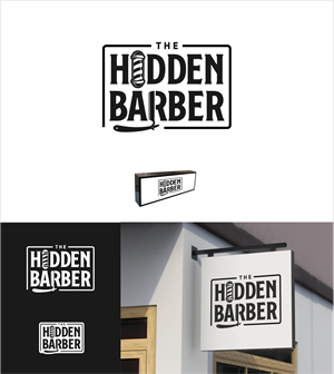 the Hidden Barber | Logo Design by LUTNG.