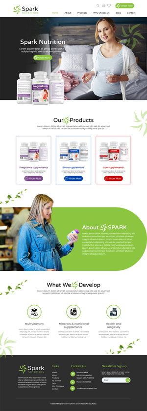 Diseño Web por MAHABA para Spark Nutrition | Diseño: #28954650