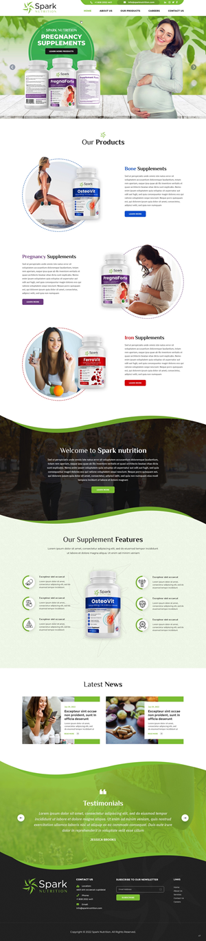 Diseño Web por pb para Spark Nutrition | Diseño: #28955316