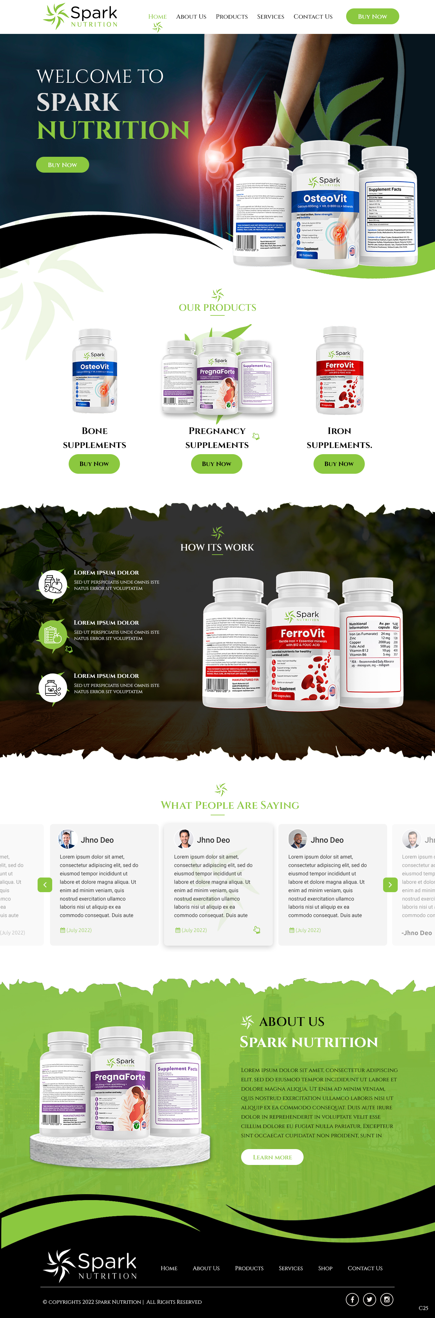 Diseño Web por pb para Spark Nutrition | Diseño #28955317