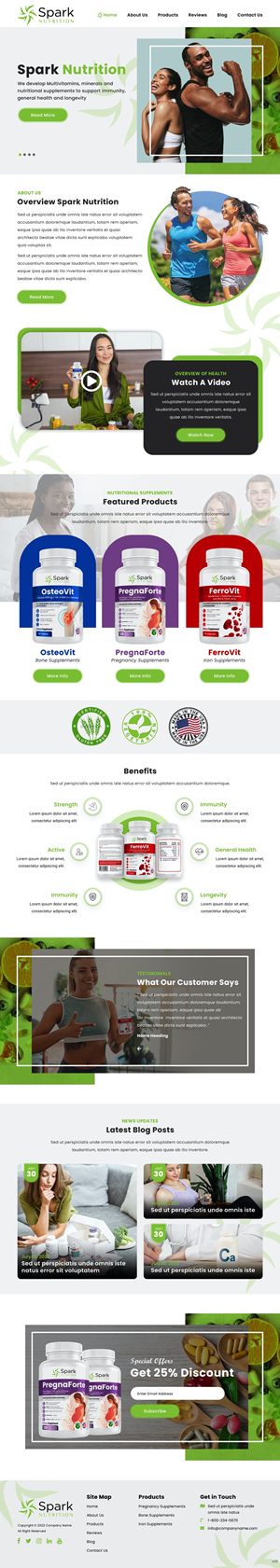 Diseño Web por pb para Spark Nutrition | Diseño: #29003364