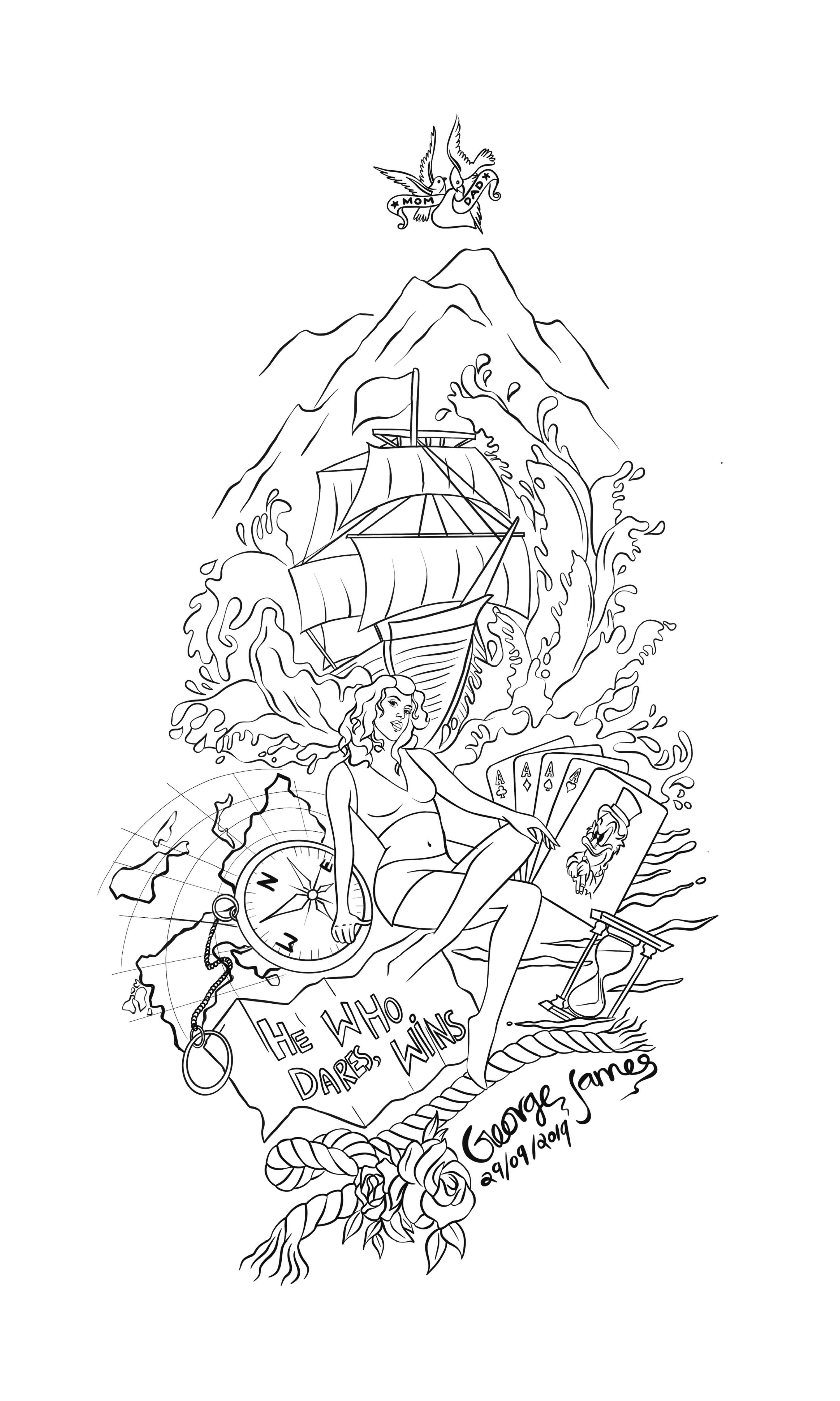 Tattoo-Design von ELAMANTS für dieses Projekt | Design #28990129