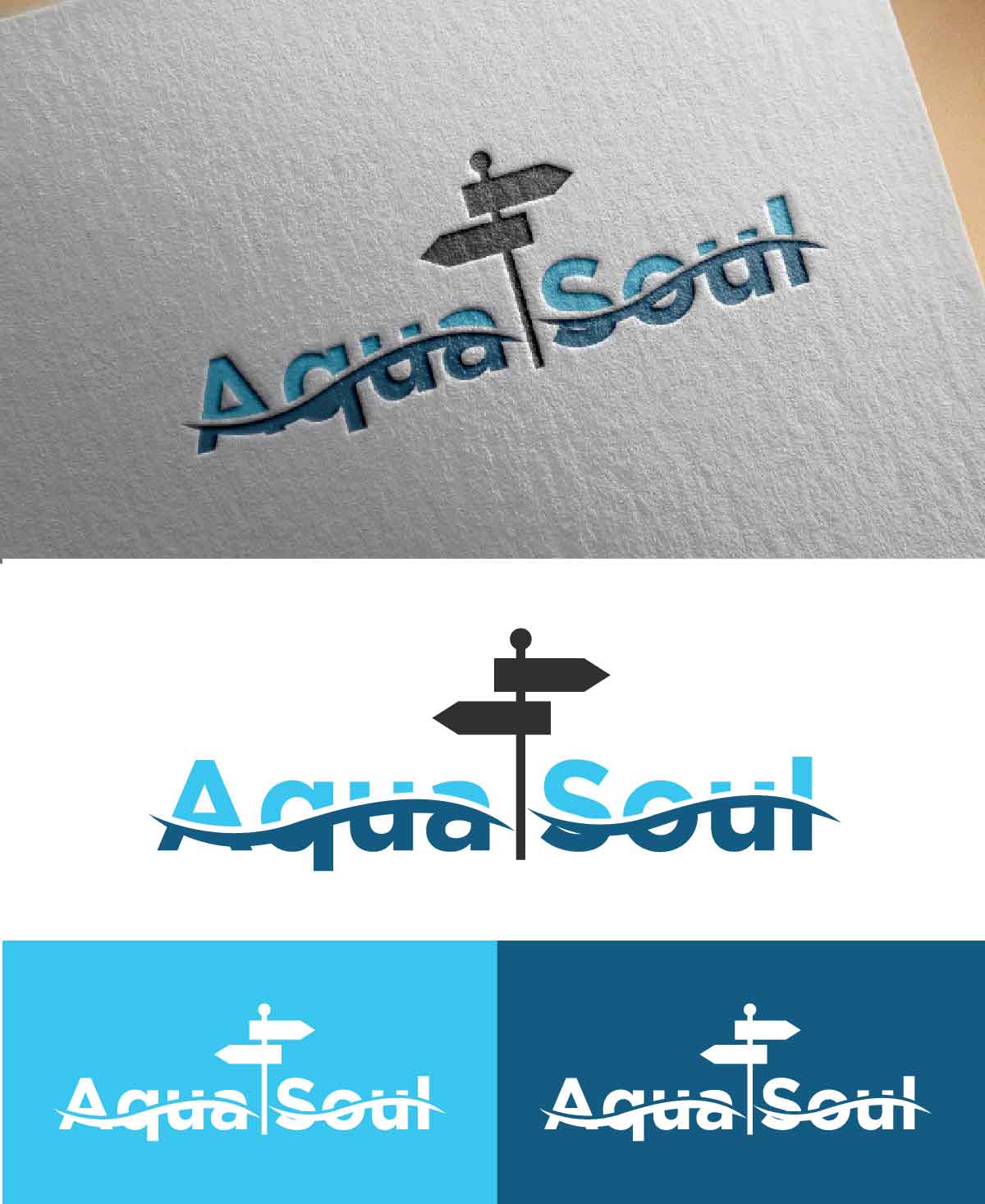 Logo Design by fly  design for Aqua Soul Apparel | Design #28954100
