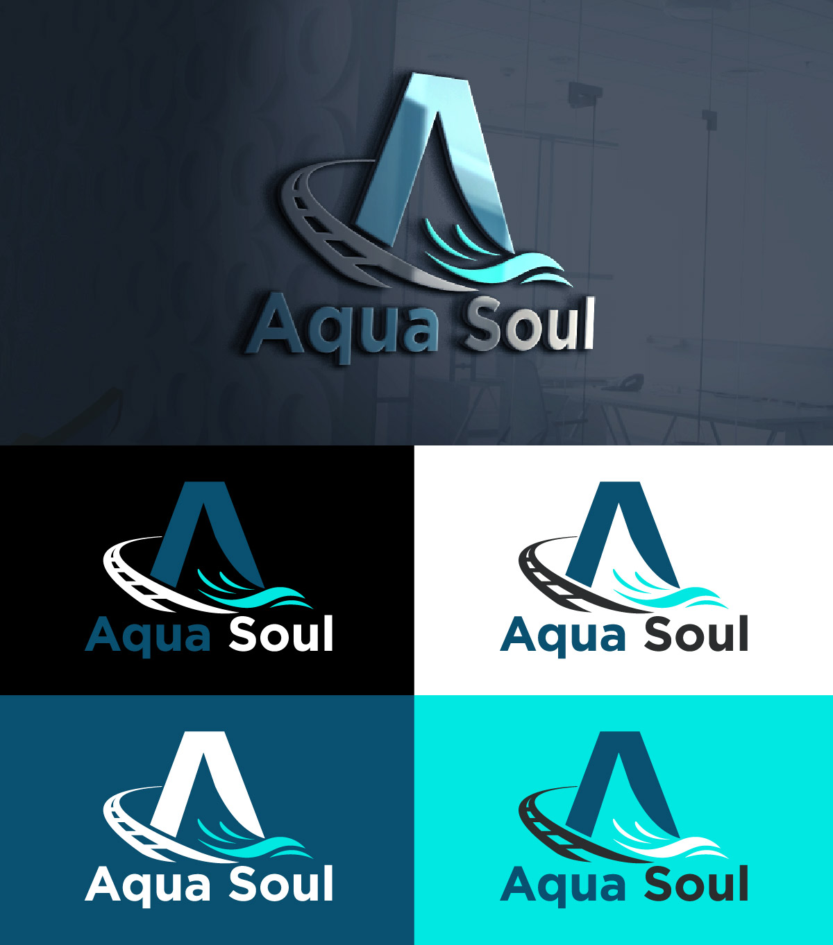 Logo Design by fly  design for Aqua Soul Apparel | Design #28954101