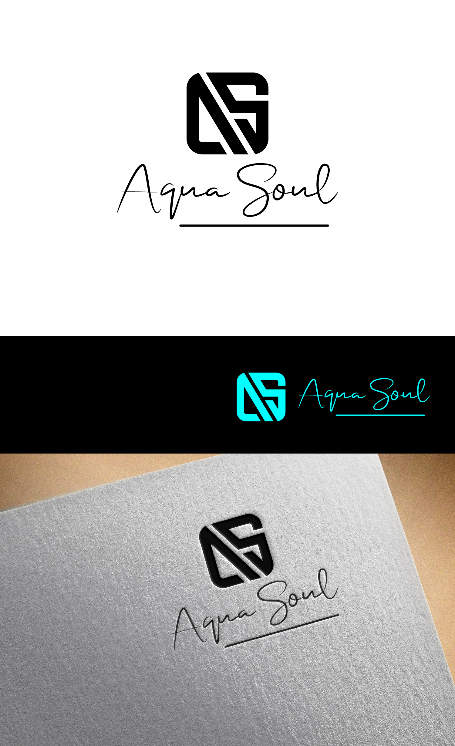 Logo Design by vidarshana 2 for Aqua Soul Apparel | Design #28983254