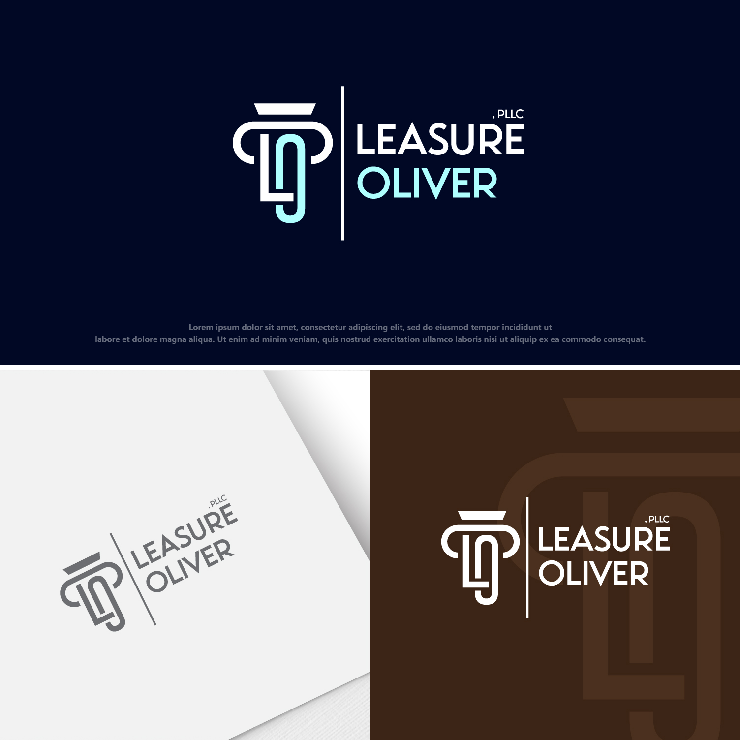 Logo Design by Revolt Team for Leasure Oliver, PLLC | Design #28953192
