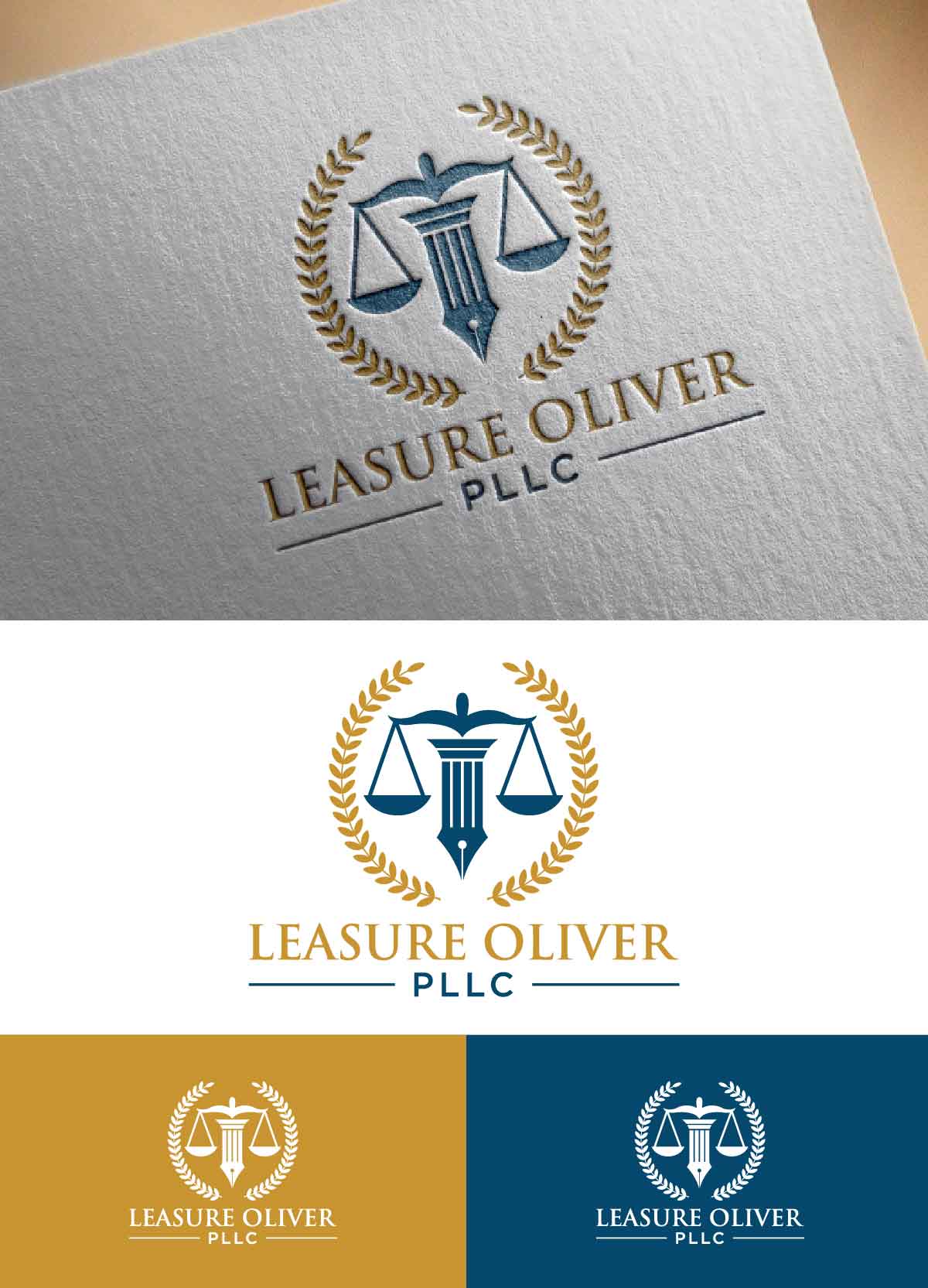 Logo Design by fly  design for Leasure Oliver, PLLC | Design #28954092