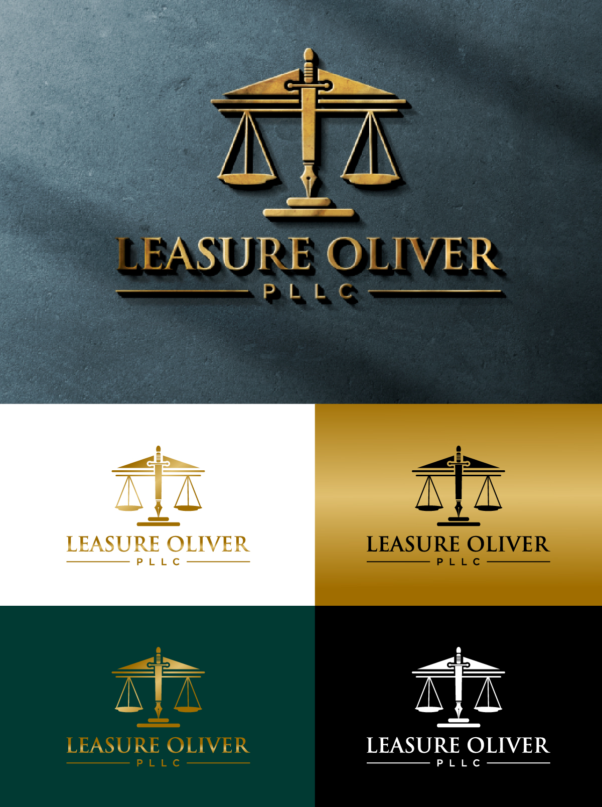 Logo Design by fly  design for Leasure Oliver, PLLC | Design #28954094