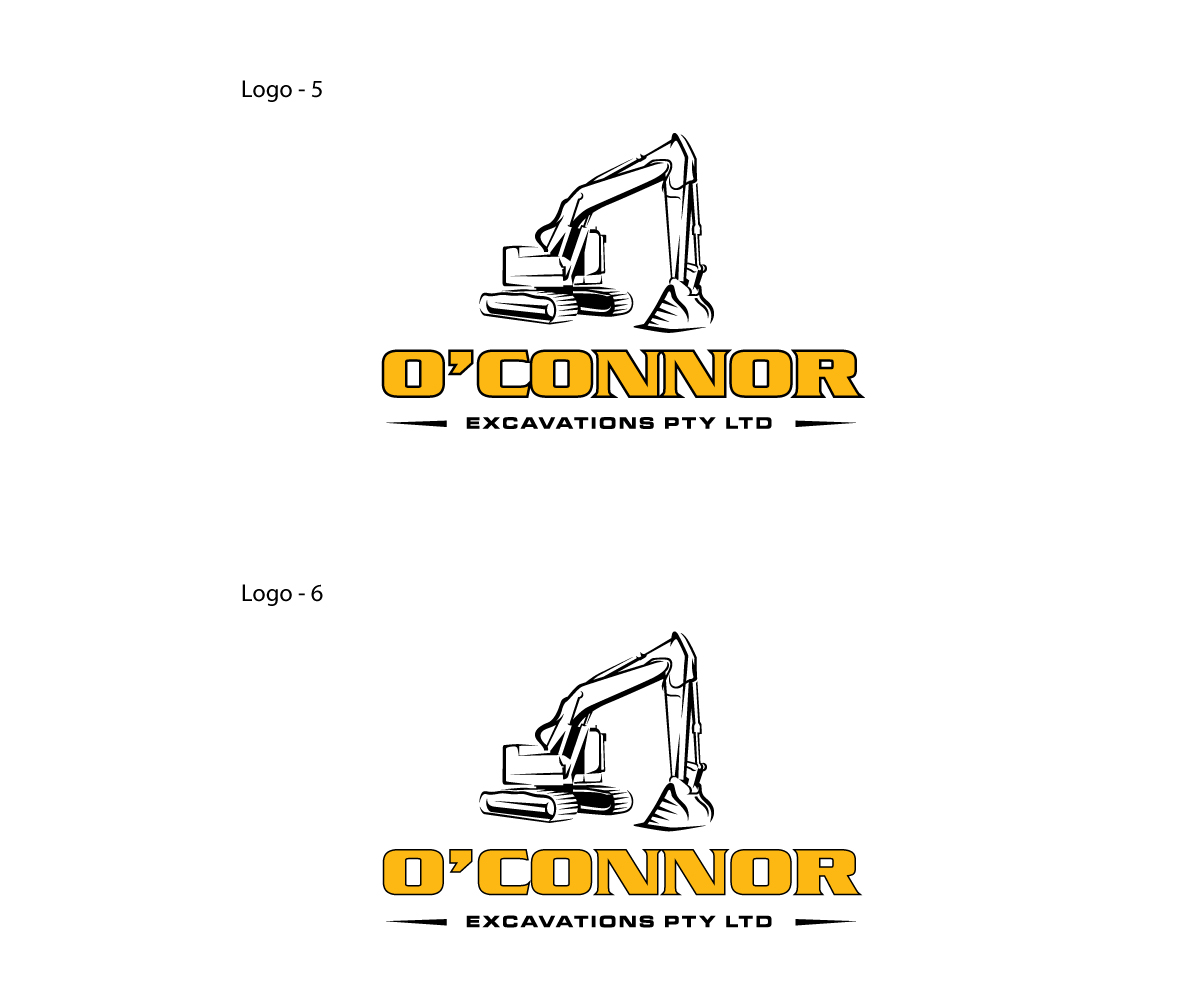 Logo Design by Logo Stock for O'Connor Excavations Pty Ltd | Design #28981960