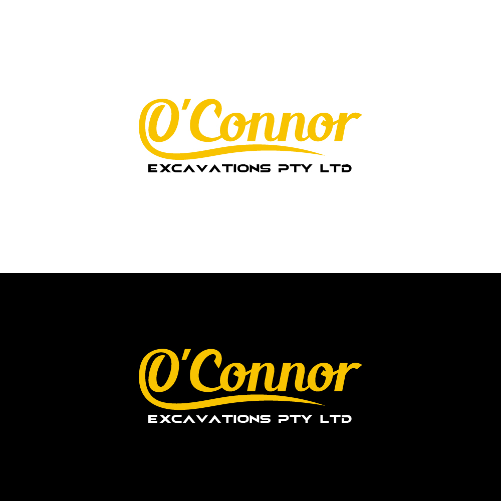 Logo Design by AlphabetZero.co.uk for O'Connor Excavations Pty Ltd | Design #28957062