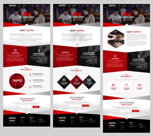 Diseño Web por Blue Sparrow para Trapped Escape Game | Diseño: #28972795