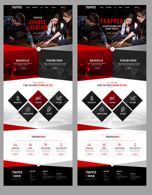 Web Design by Blue Sparrow for Trapped Escape Game | Design: #29011235